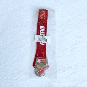 New Full Send Lanyard Keychain Keyring 19" Red/White
